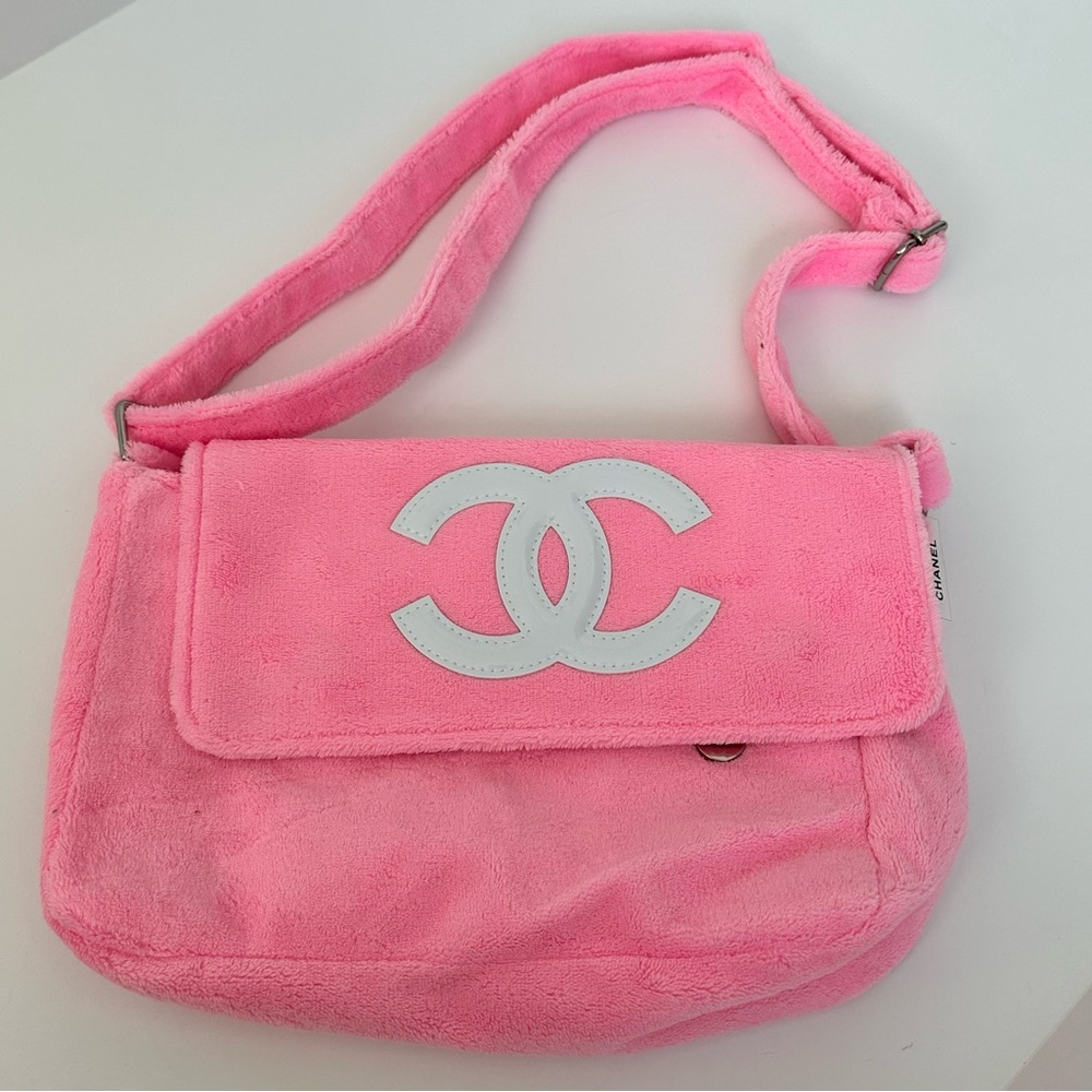 Chanel Pink Precision crossbody bag!